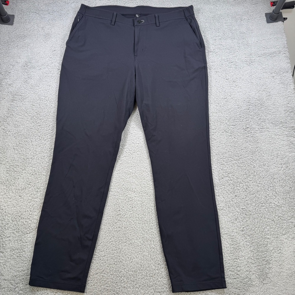 Public Rec‎ All Day Every Day Pants Mens 38x32 Black Nylon Spandex Athletic Fit